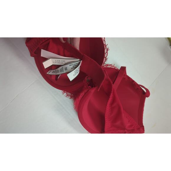 Victoria's Secret new w All tags 36D  Lined Perfect Coverage Padded Lipstick Red - Picture 16 of 16